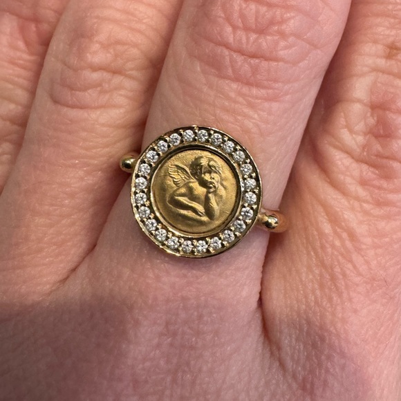 *SOLD*Temple St Clair Angel Solid 18kt Ring 6.5 [Retail $2700] - Picture 5 of 6